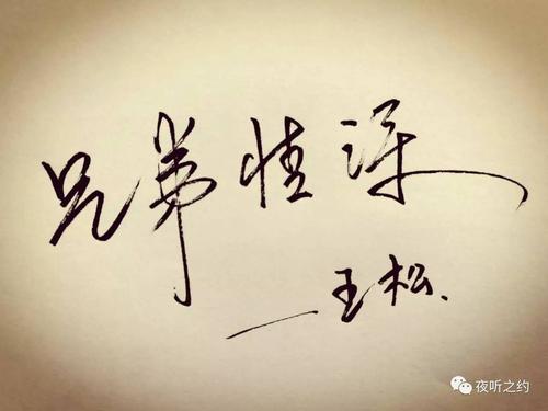 写兄弟亲情的句子