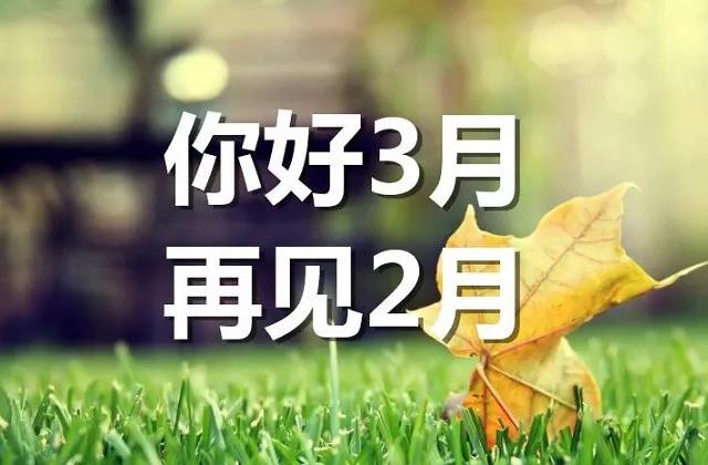 二月再见三月你好朋友圈说说大全